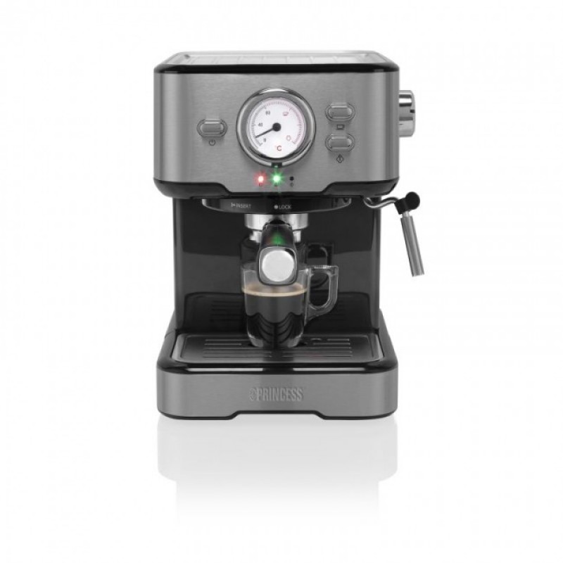 Princess 249412 Καφετιέρα Espresso για Αλεσμένο Καφέ, Κάψουλες Nespresso και Αφρόγαλα 1100W Princess 249412 Καφετιέρα Espresso για Αλεσμένο Καφέ, Κάψουλες Nespresso και Αφρόγαλα 1100W